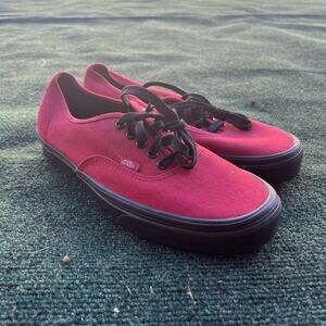 Vans Off The Wall 'Red Black' Skate Shoes Sneaker Mens Size 9.5 614992